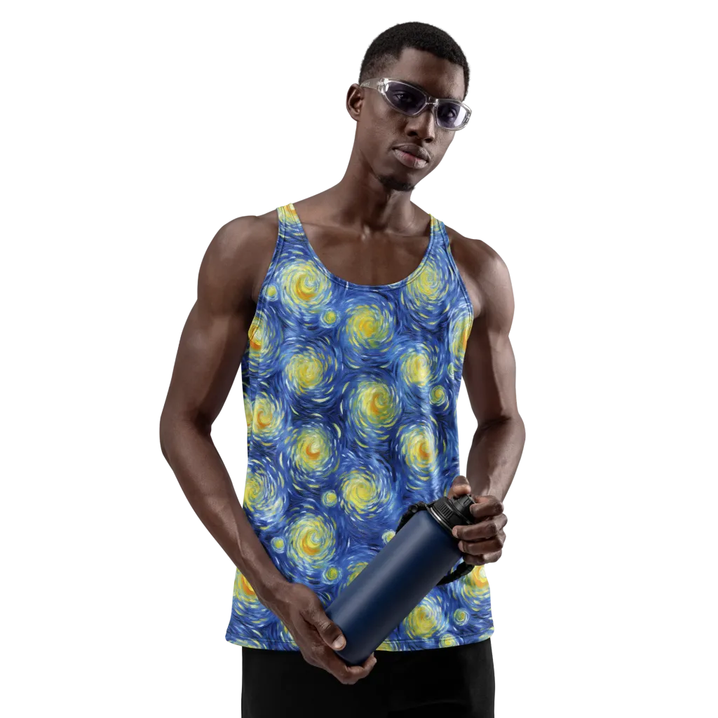 Celestial Whirl on Men's Tank Top — Front print