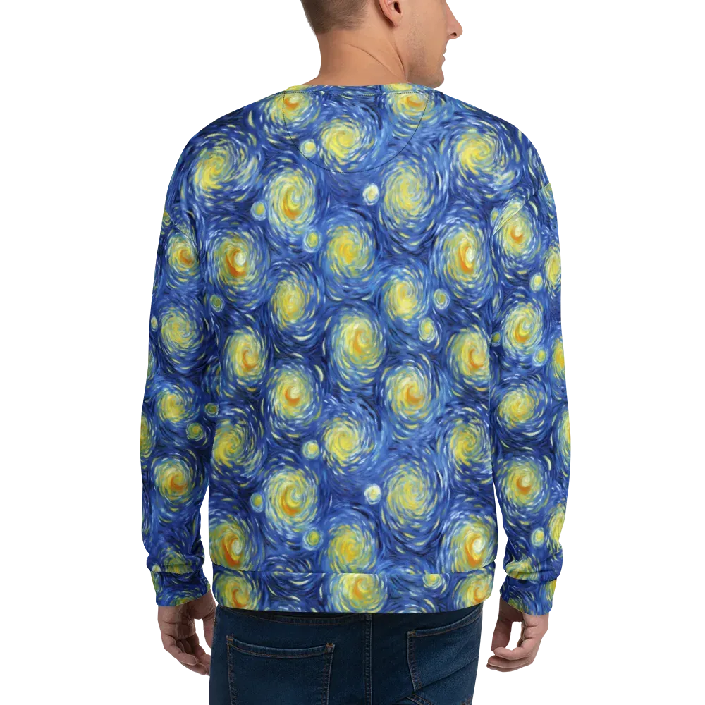 Celestial Whirl on Sweatshirt — Back