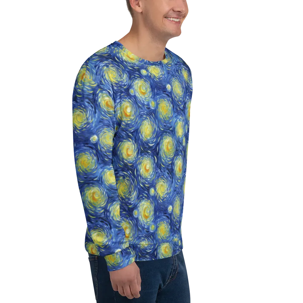 Celestial Whirl on Sweatshirt — Right Front