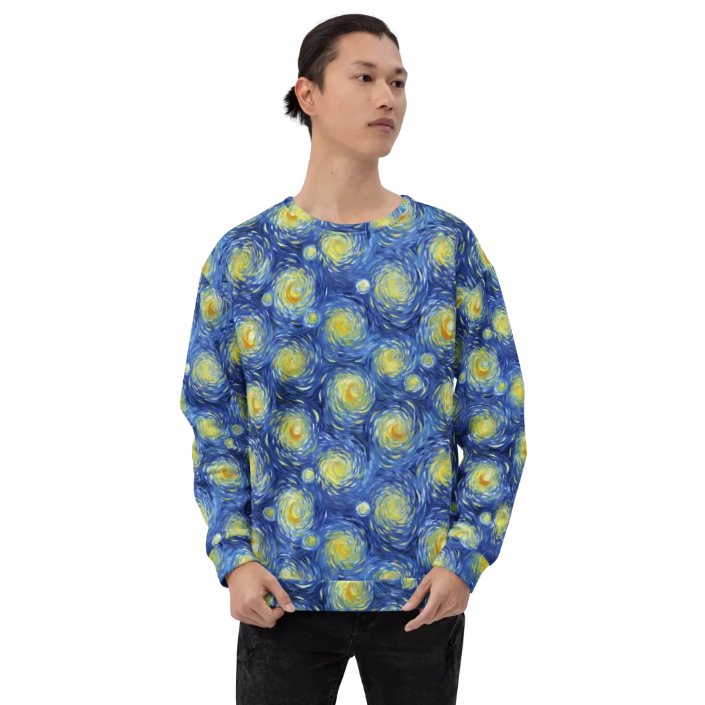 Celestial Whirl on Sweatshirt — Front print