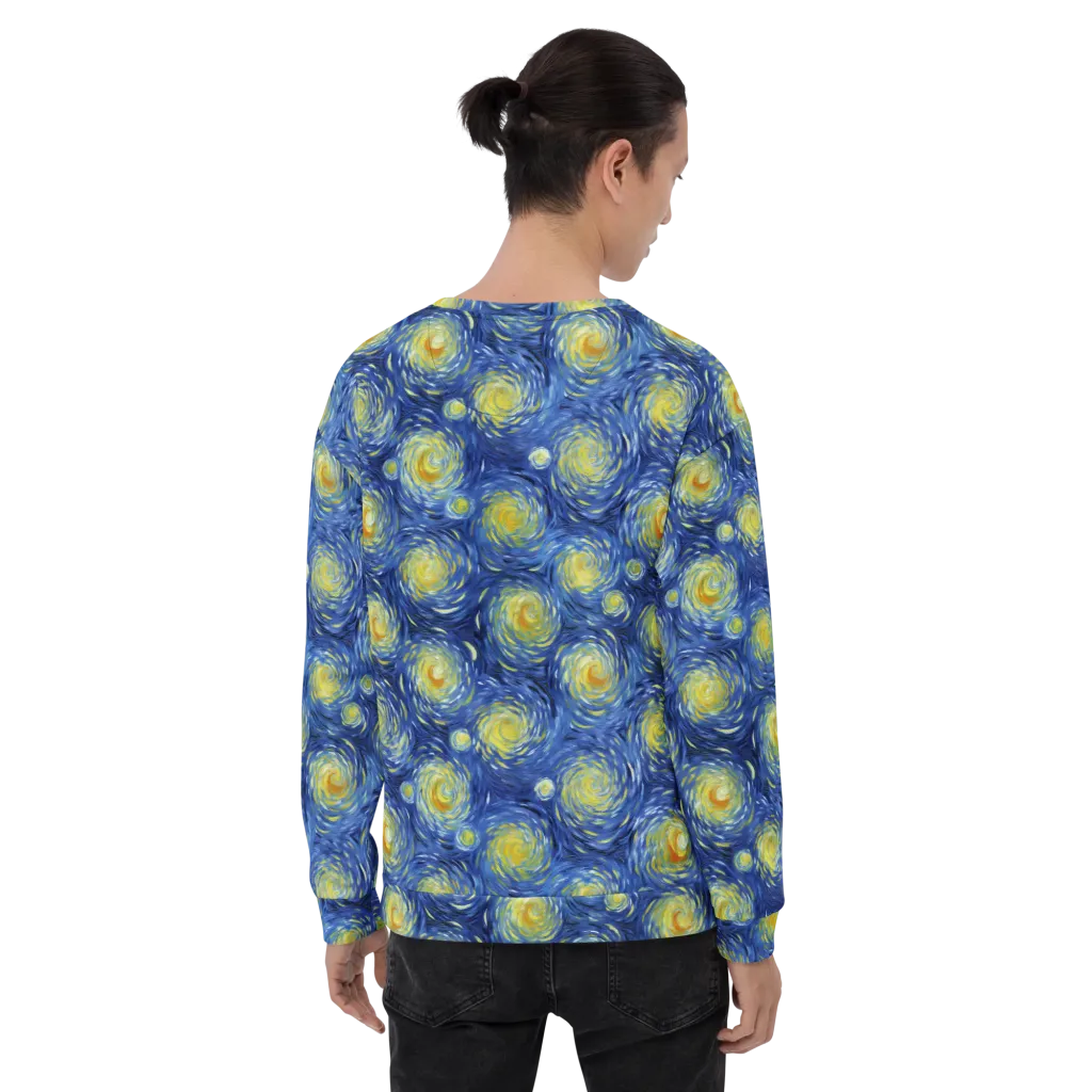 Celestial Whirl on Sweatshirt — Back print