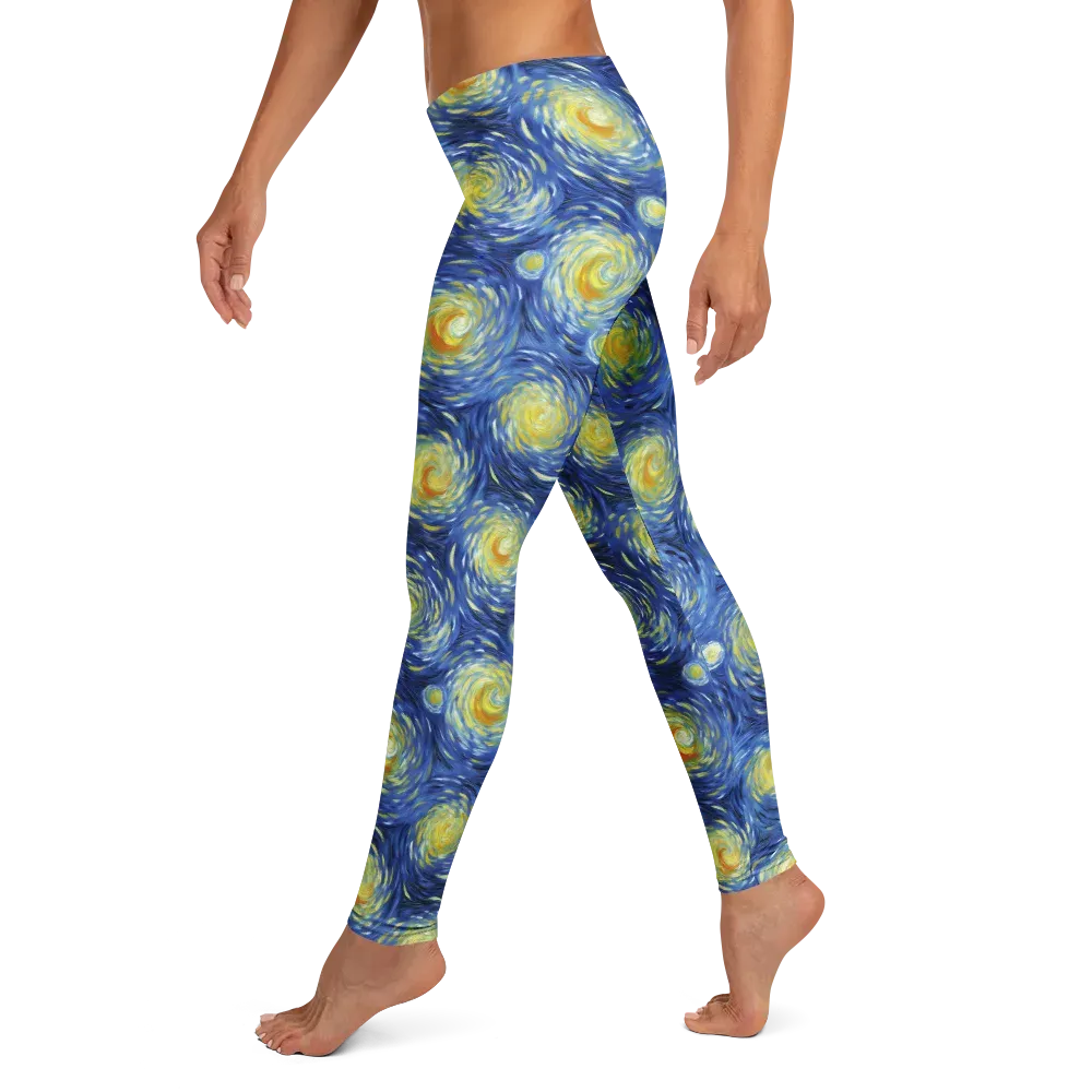 Celestial Whirl on Leggings — Left