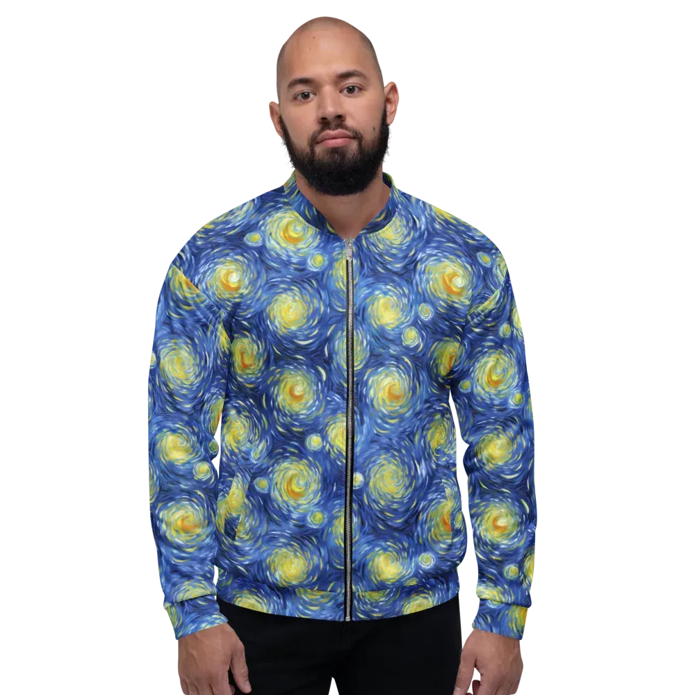 Celestial Whirl on Bomber Jacket — Front