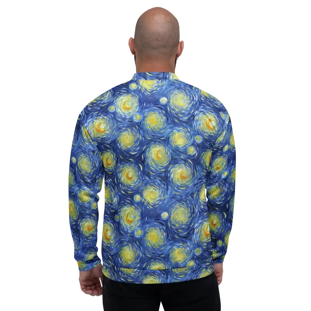 Celestial Whirl on Bomber Jacket — Back