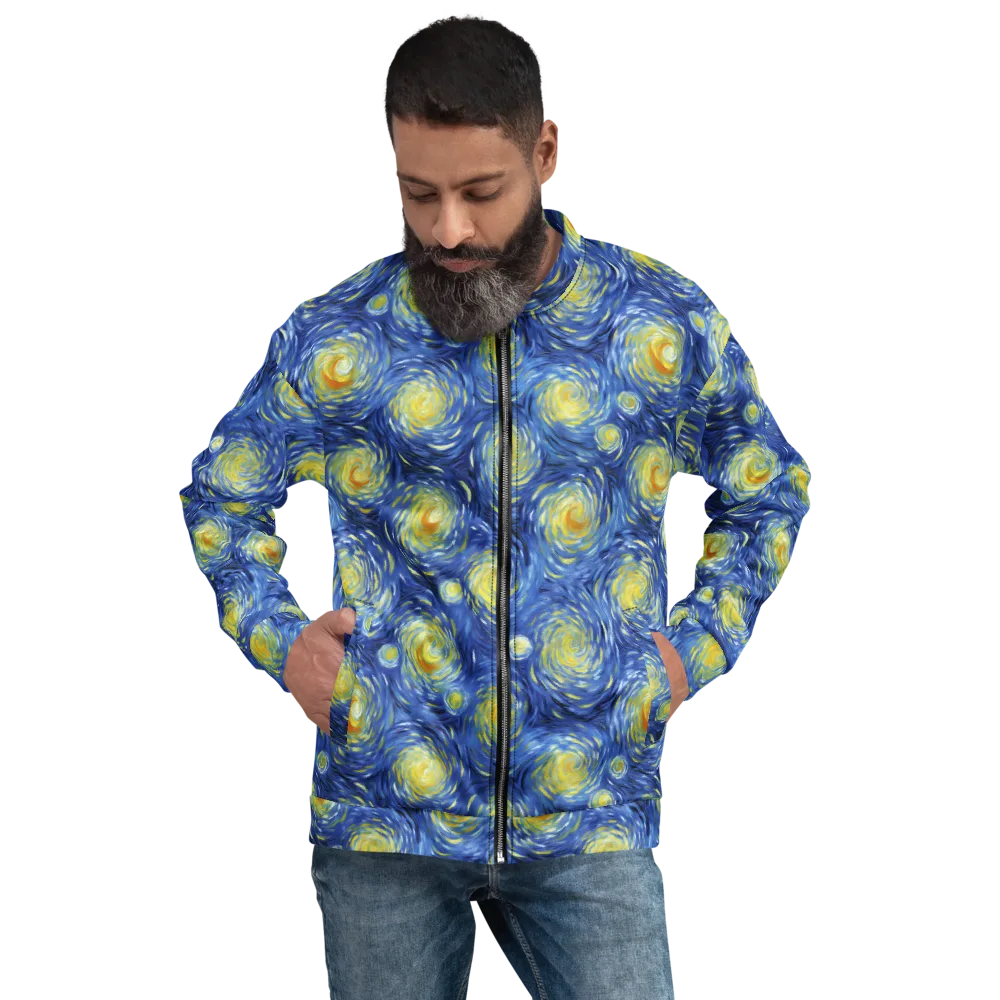Celestial Whirl on Bomber Jacket — Back print