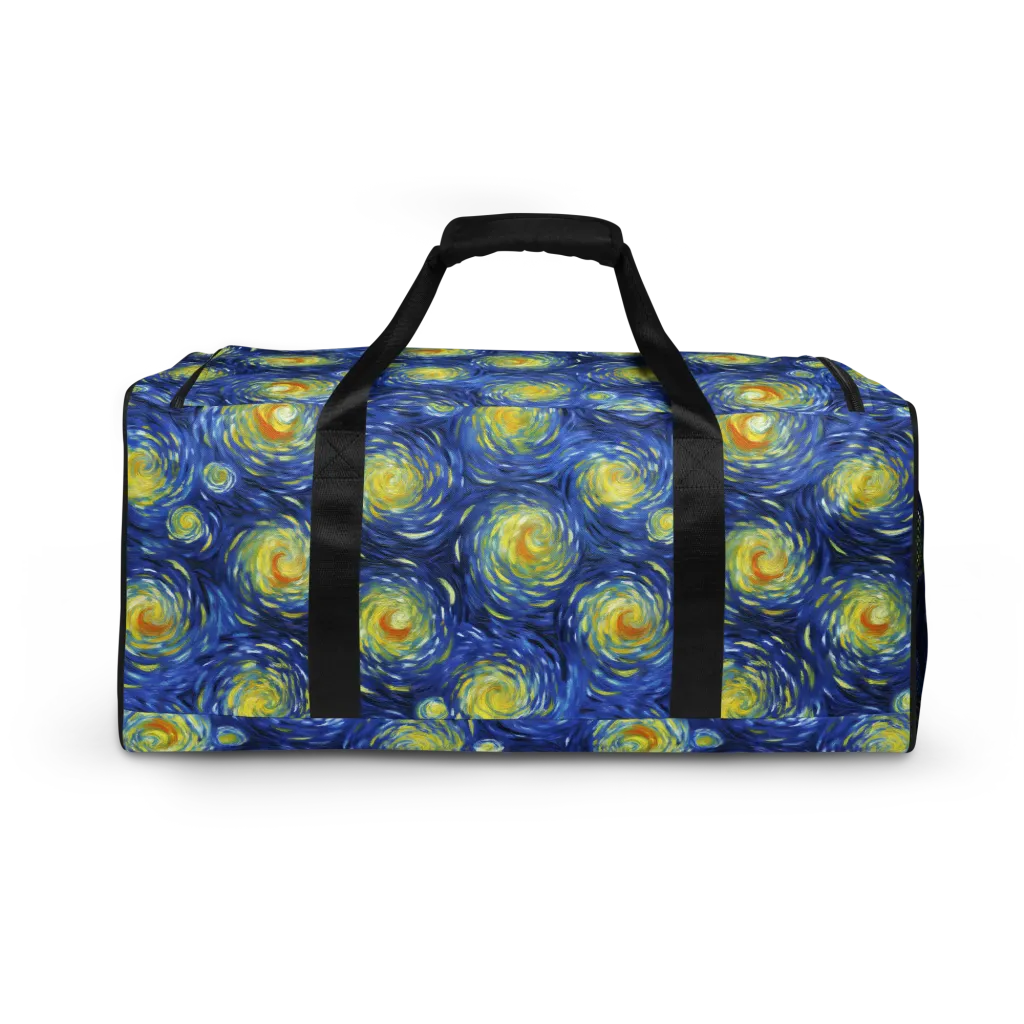 Celestial Whirl on Duffle Bag — Back print