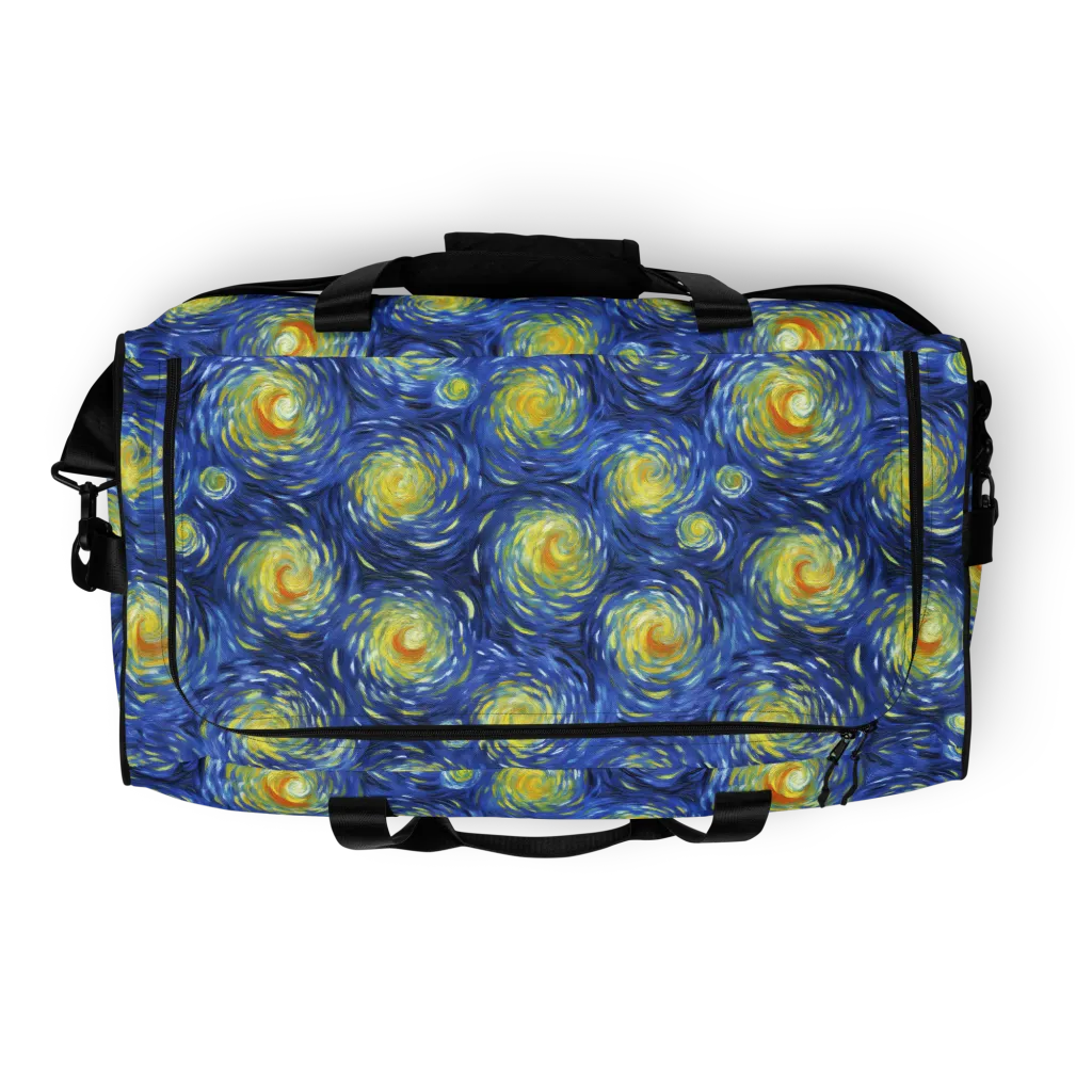 Celestial Whirl on Duffle Bag — Top print