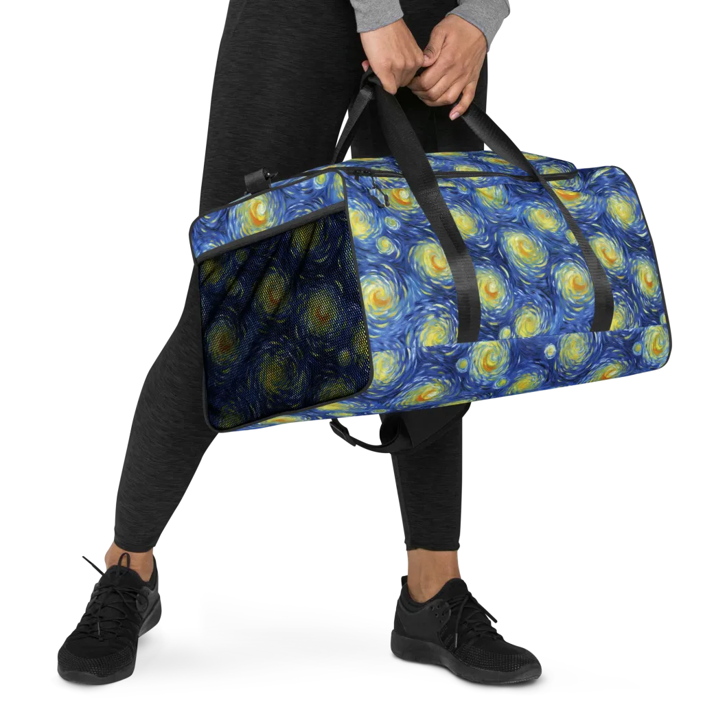 Celestial Whirl on Duffle Bag — Right Front