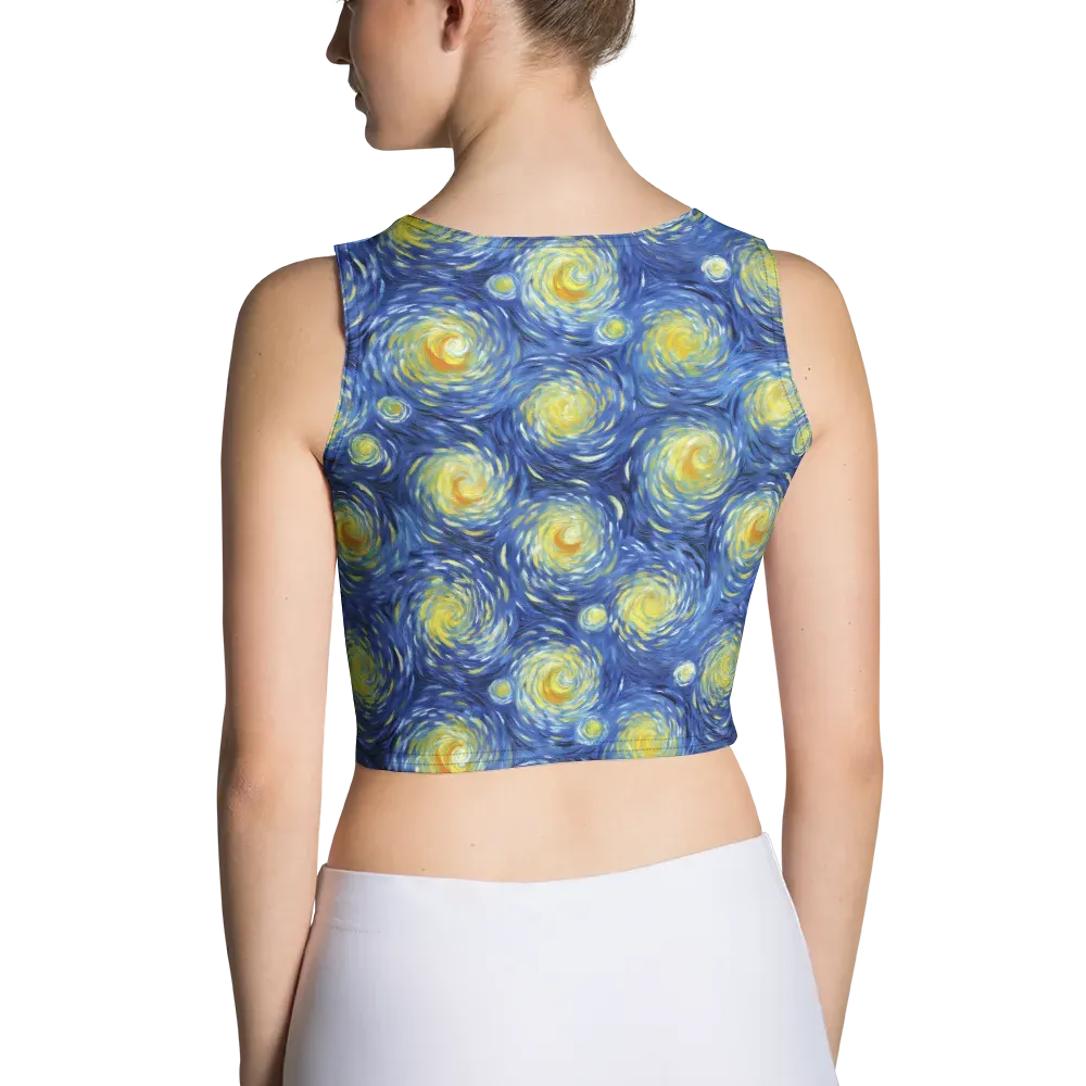 Celestial Whirl on Crop Top — Back