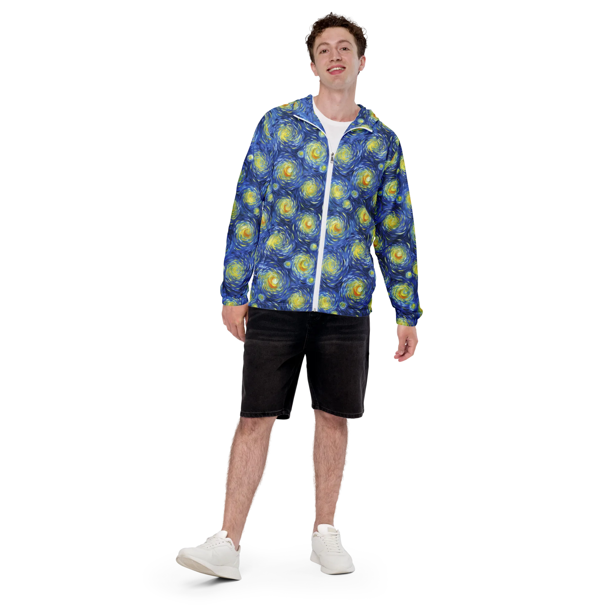 Celestial Whirl on Men's Windbreaker — Front print