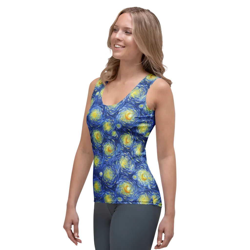 Celestial Whirl on Women's Tank Top — Left Front