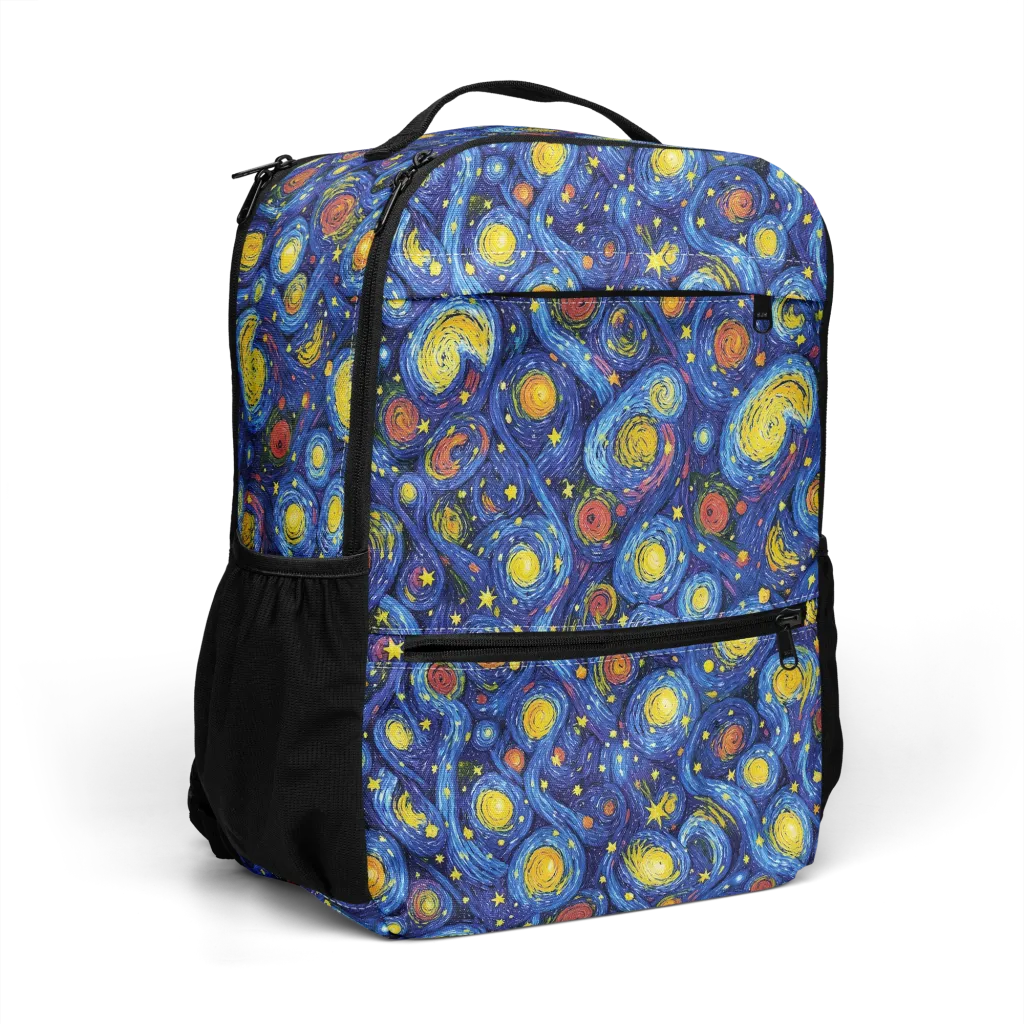Cosmic Whirl on Utility Backpack — Top print
