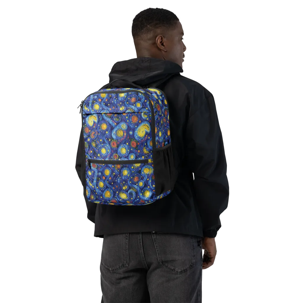 Cosmic Whirl on Utility Backpack — Back