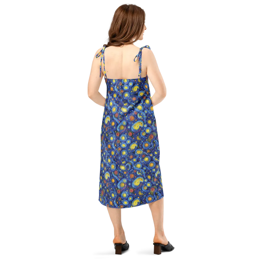Cosmic Whirl on Slip Dress — Back