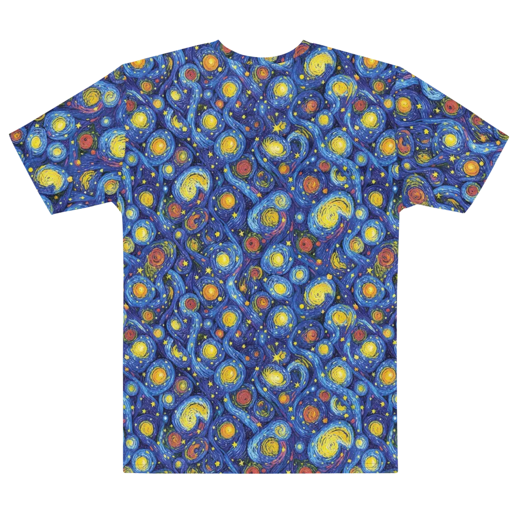 Cosmic Whirl on Men's Cotton Crew Neck T-Shirt — Front print