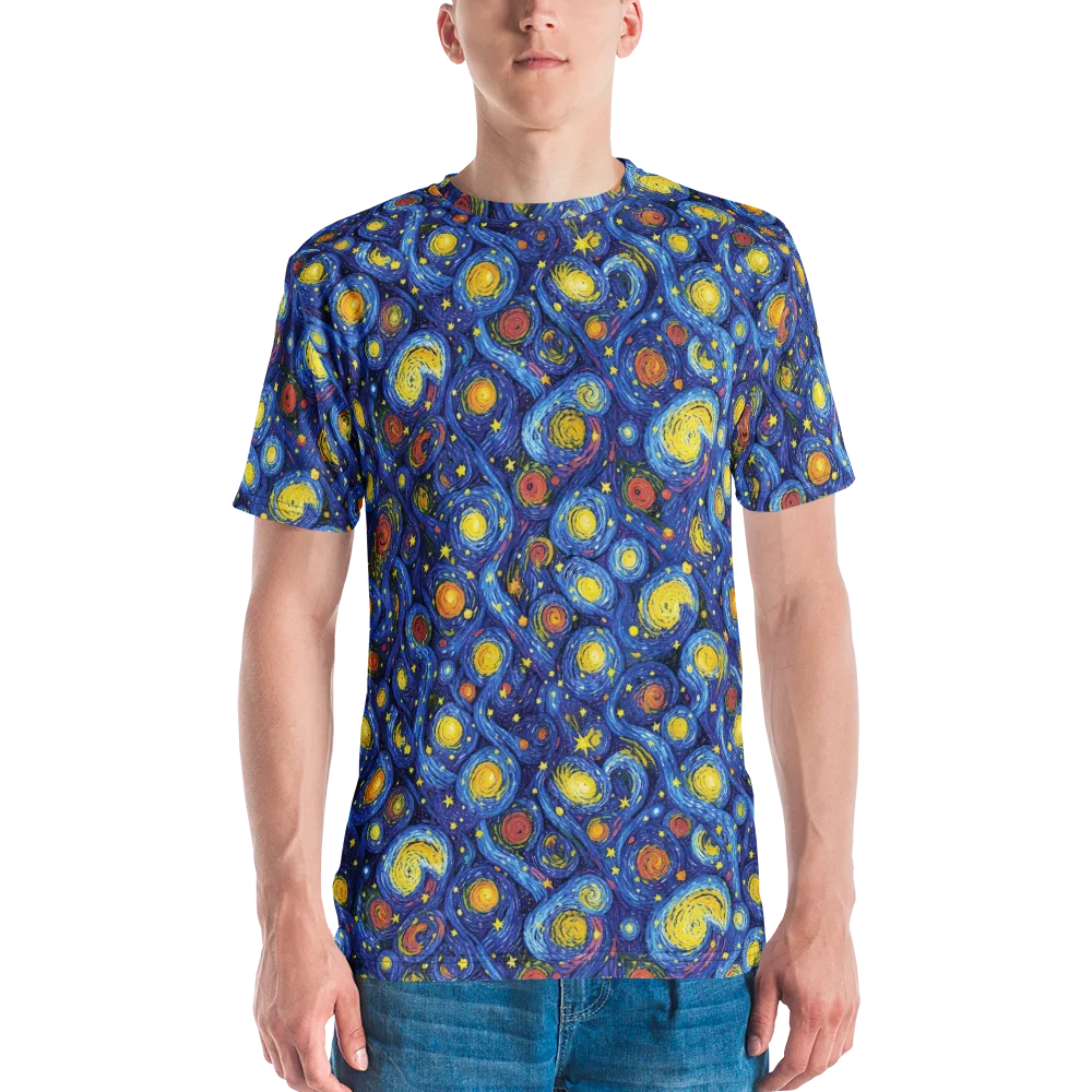 Cosmic Whirl on Men's Crew Neck T-Shirt — Front