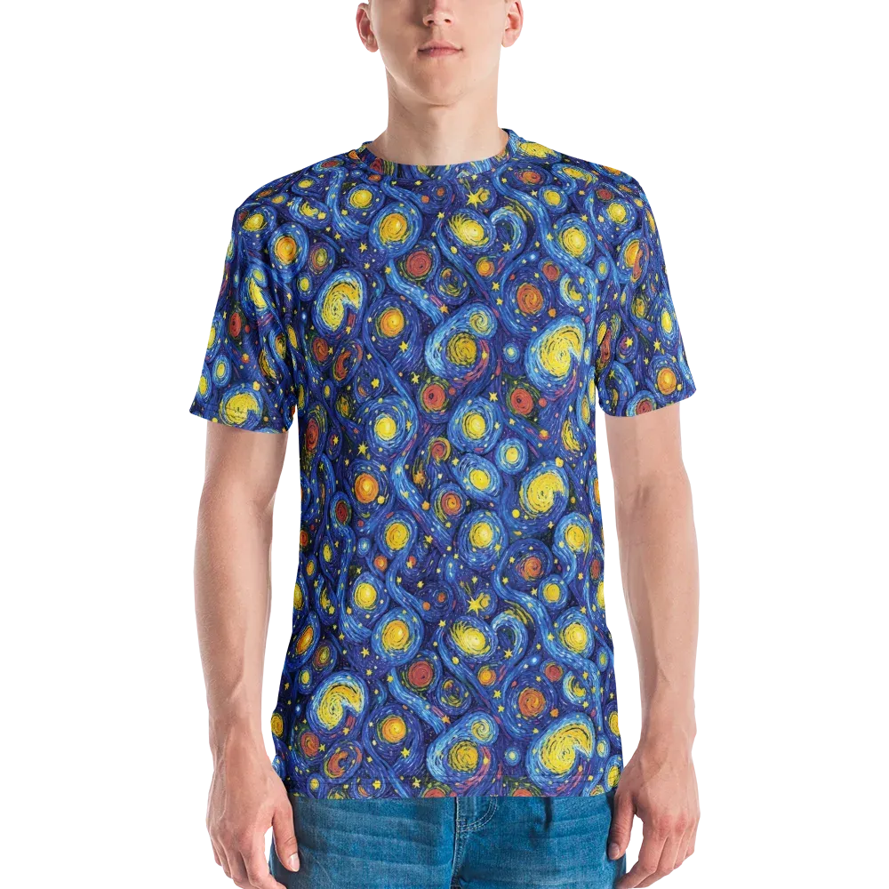 Cosmic Whirl on Men's Crew Neck T-Shirt — Front