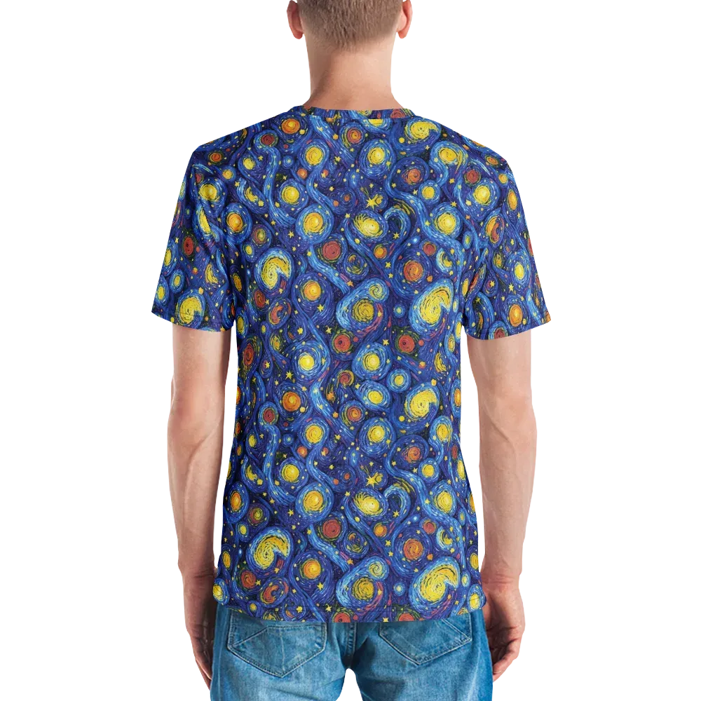 Cosmic Whirl on Men's Crew Neck T-Shirt — Back