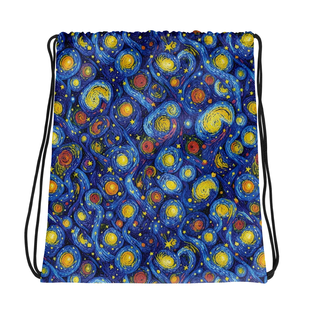 Cosmic Whirl on Drawstring Bag — Mockup