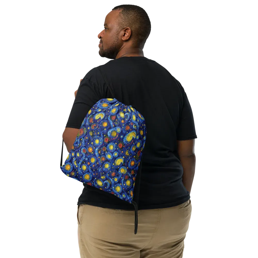 Cosmic Whirl on Drawstring Bag — Print file