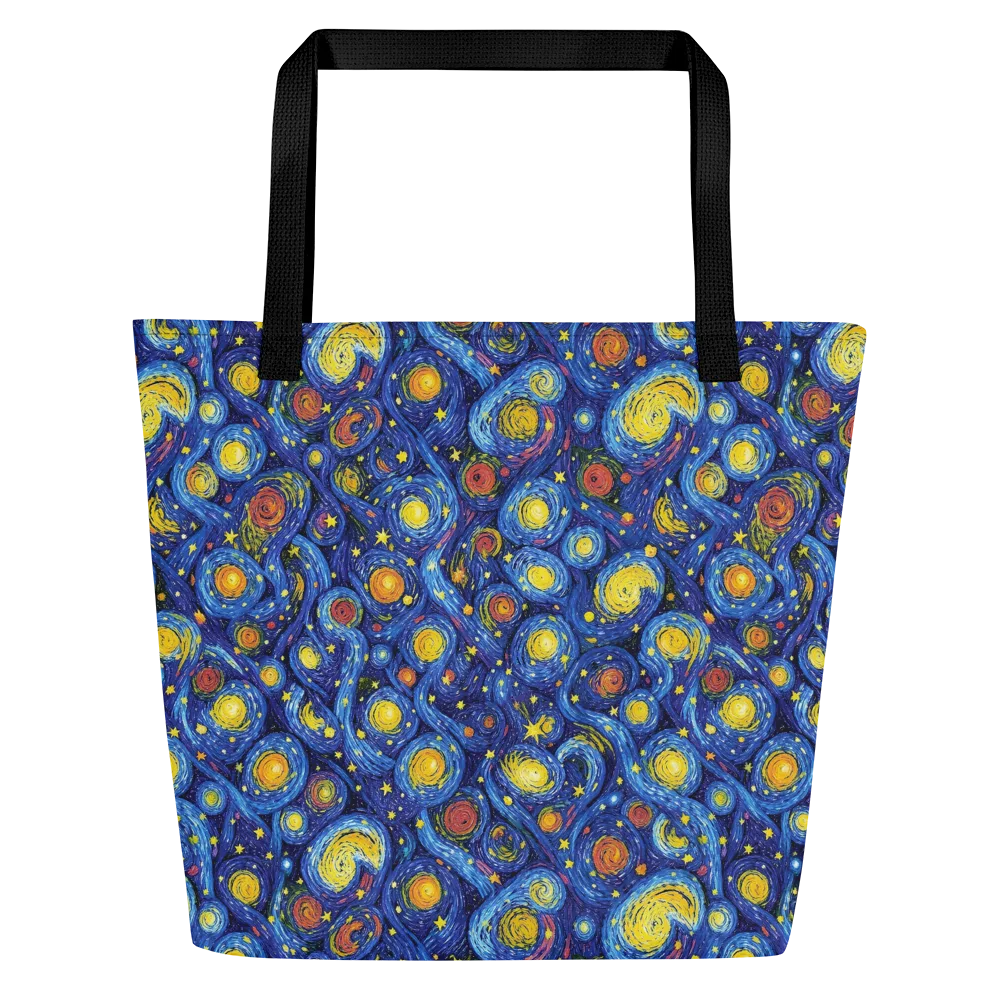 Cosmic Whirl on Large Tote Bag W/ Pocket — Front