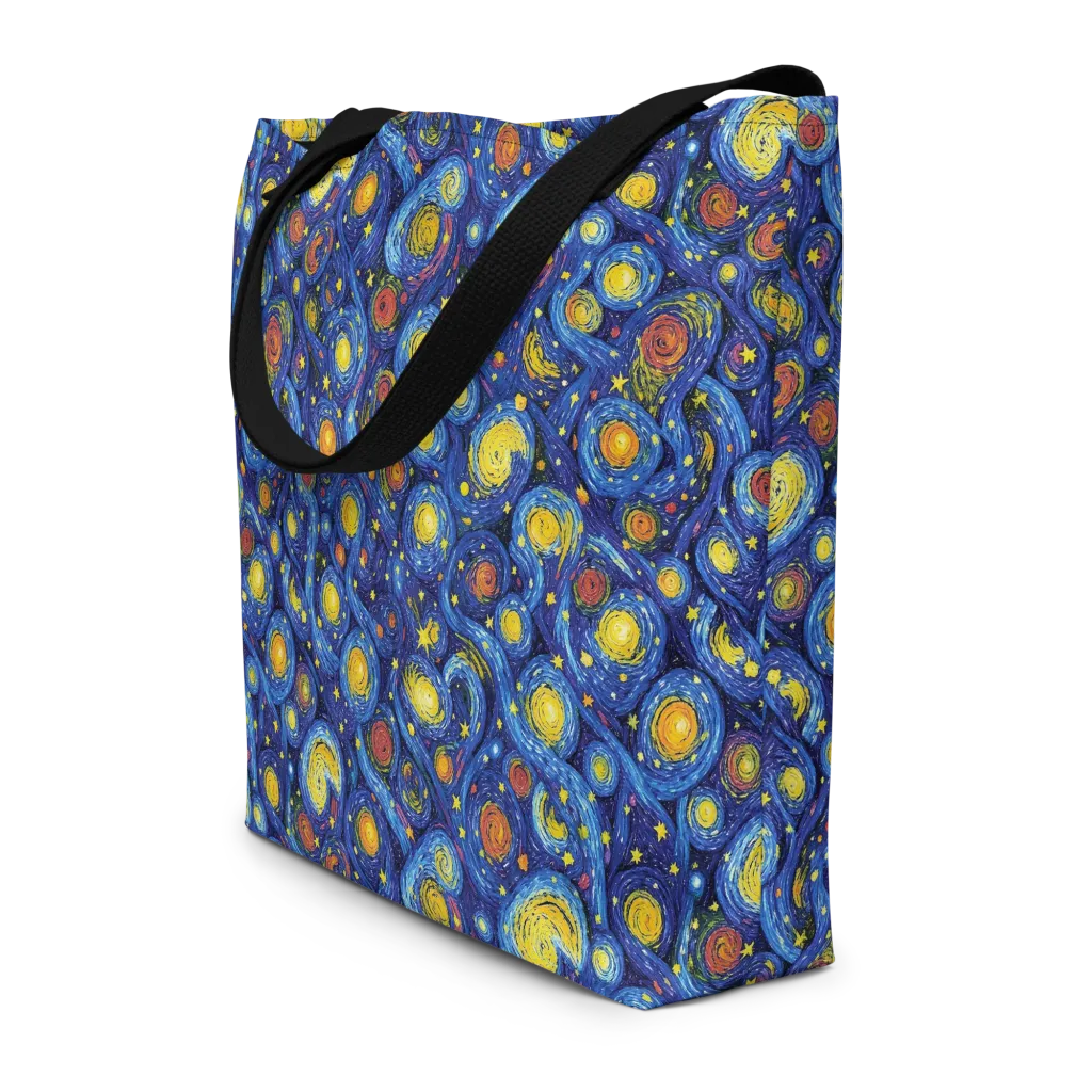 Cosmic Whirl on Large Tote Bag W/ Pocket — Print file