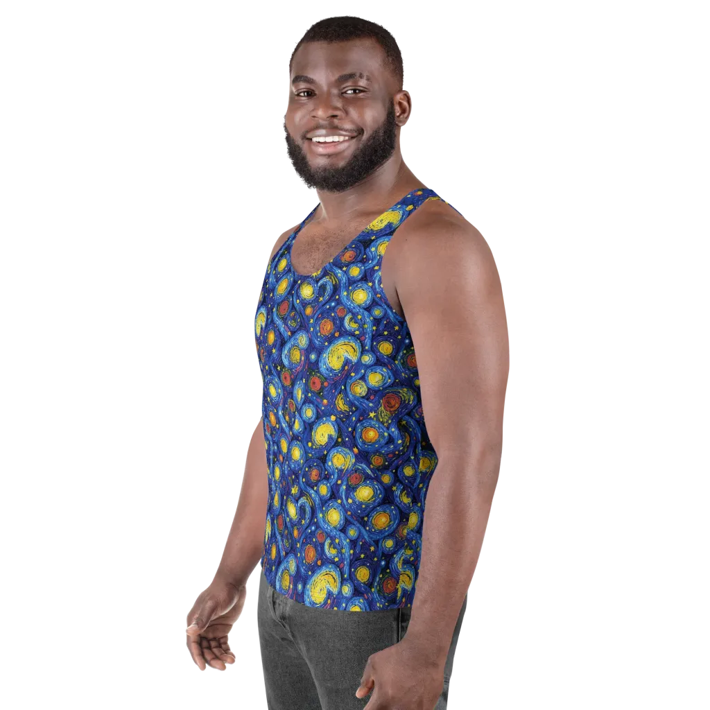 Cosmic Whirl on Men's Tank Top — Left Front
