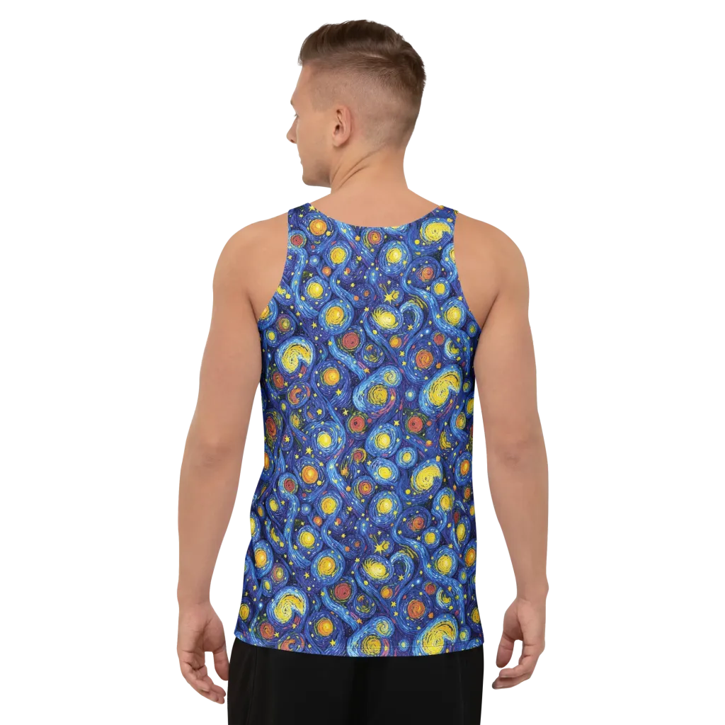 Cosmic Whirl on Men's Tank Top — Back print