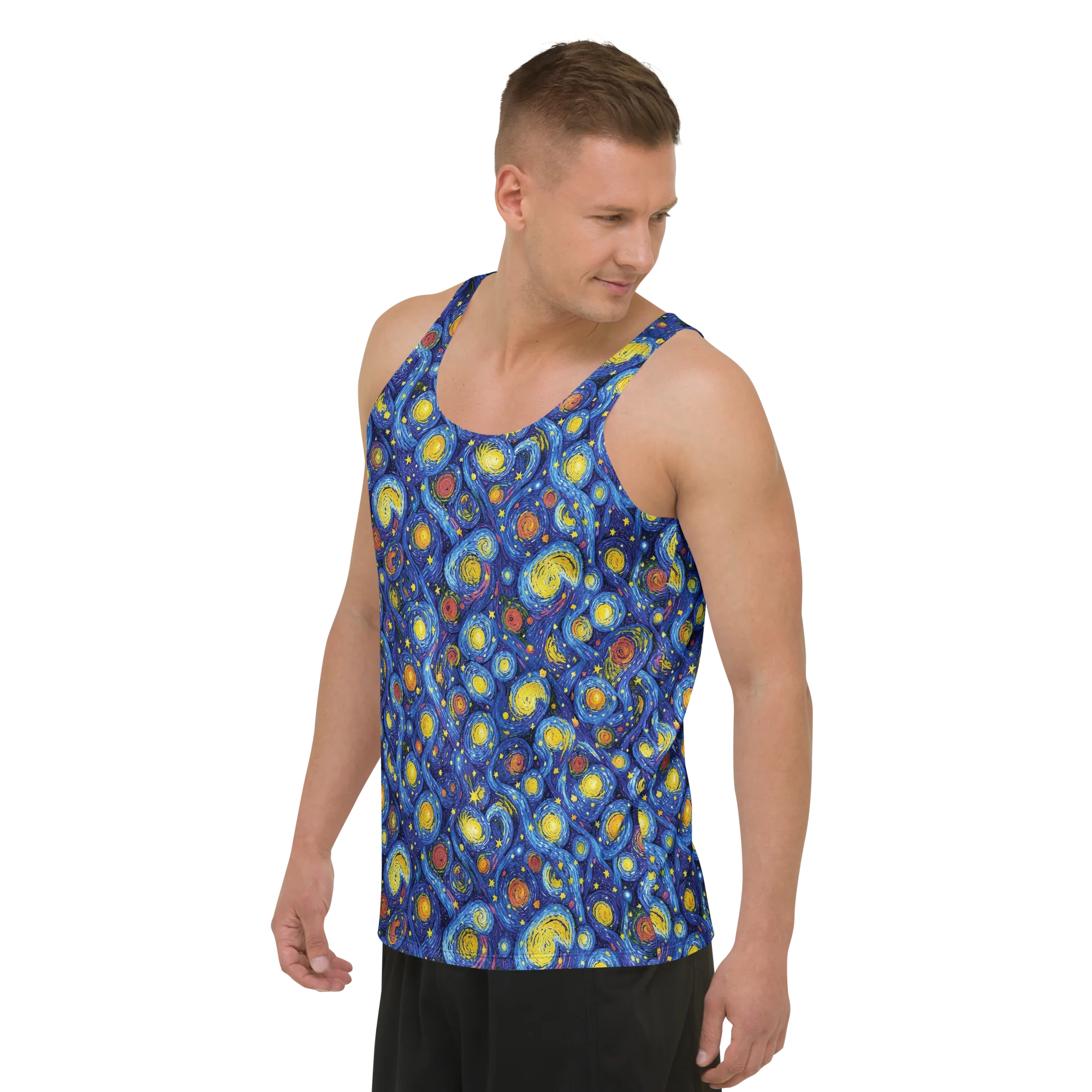 Cosmic Whirl on Men's Tank Top — Front print