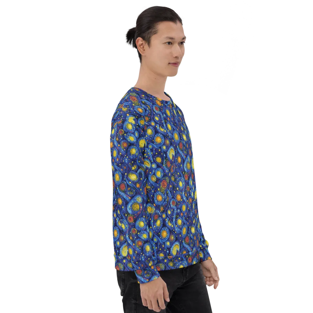 Cosmic Whirl on Sweatshirt — Right sleeve