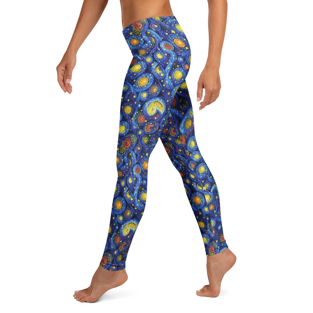 Cosmic Whirl on Leggings — Left