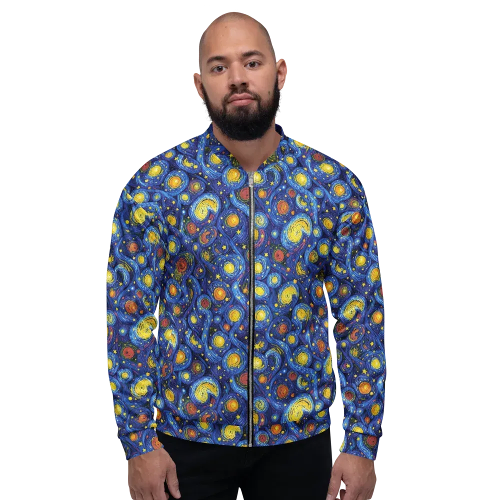 Cosmic Whirl on Bomber Jacket — Front
