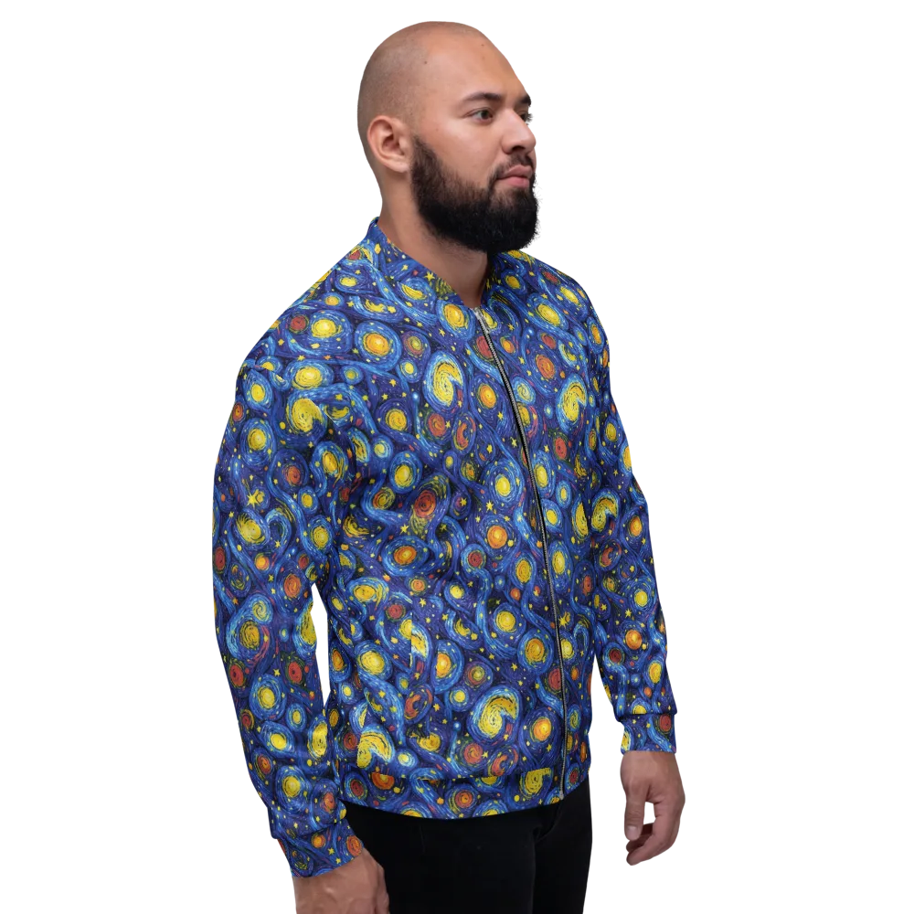 Cosmic Whirl on Bomber Jacket — Back print