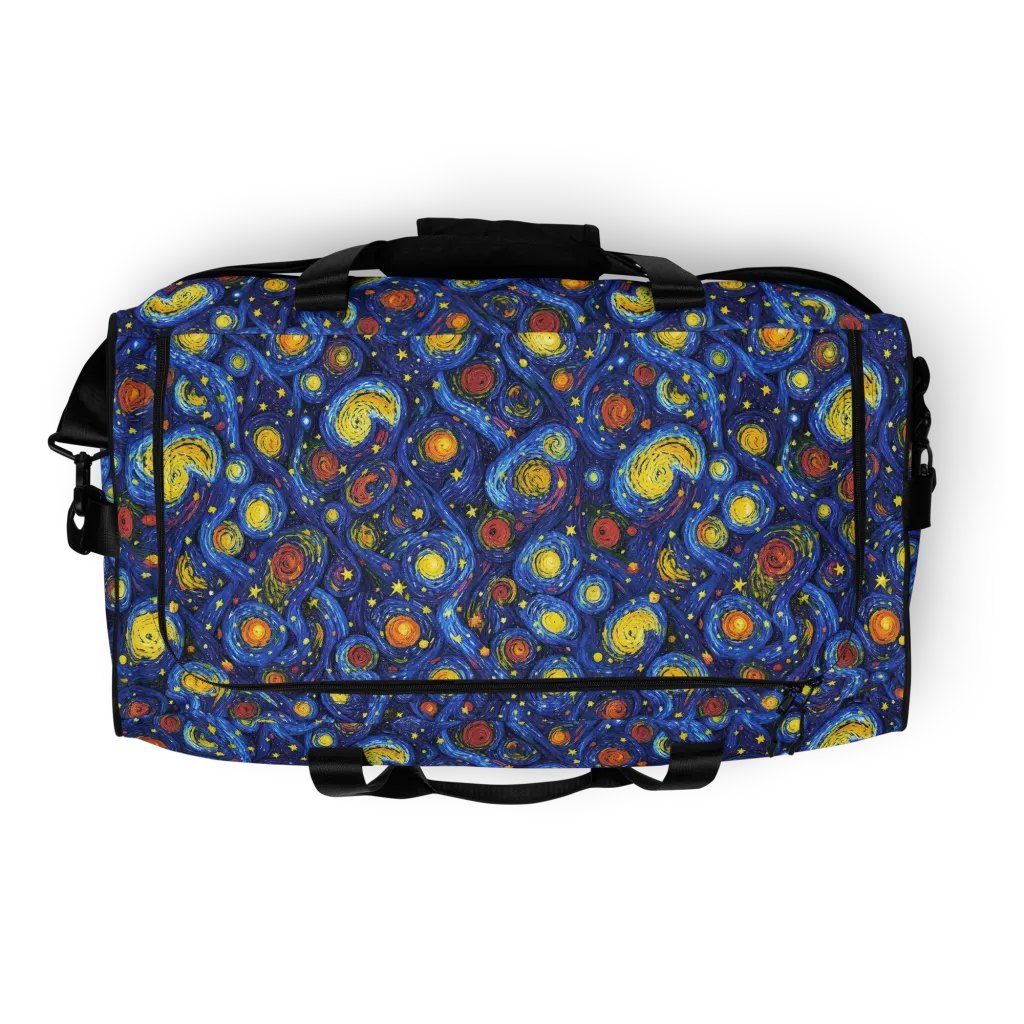 Cosmic Whirl on Duffle Bag — Top print