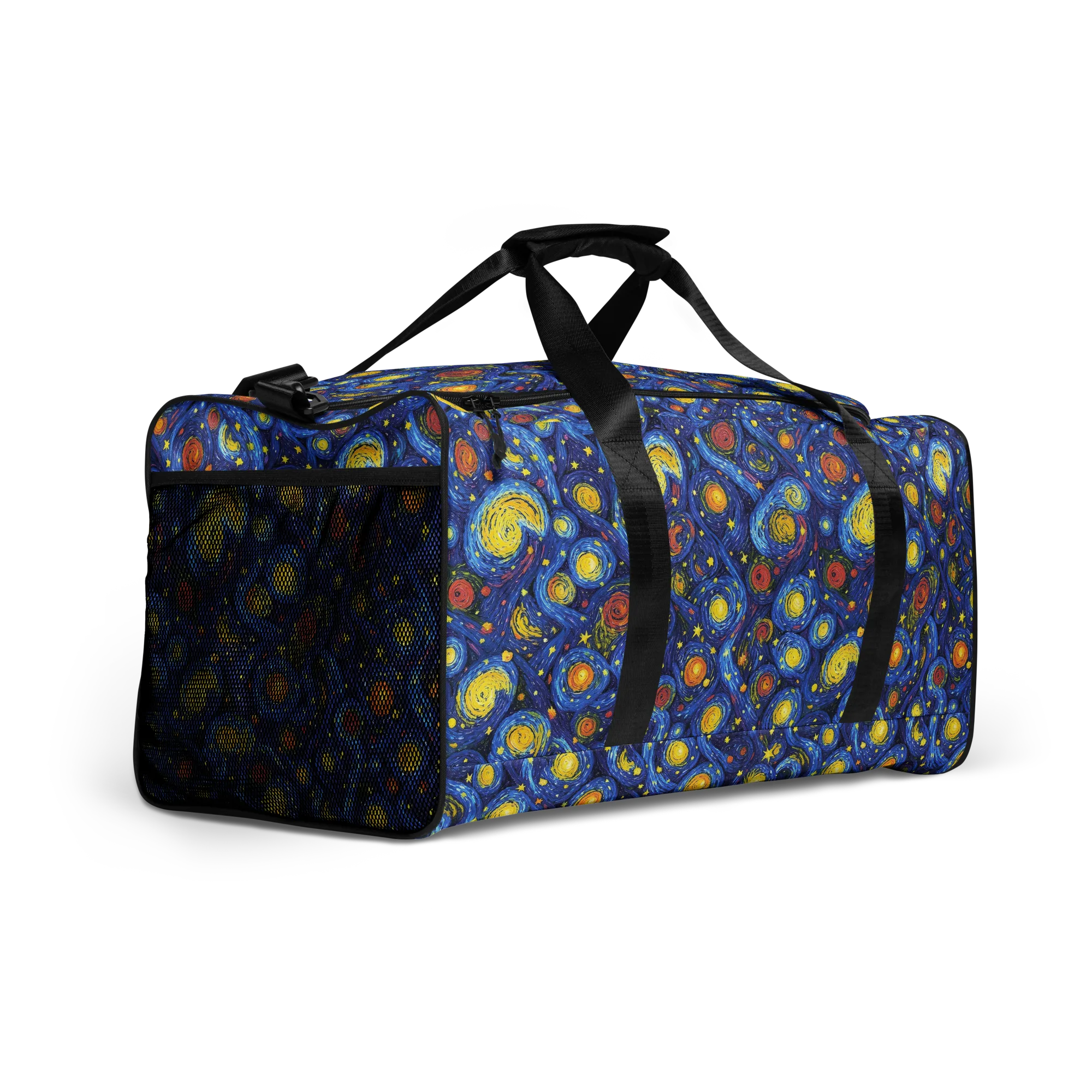 Cosmic Whirl on Duffle Bag — Front print