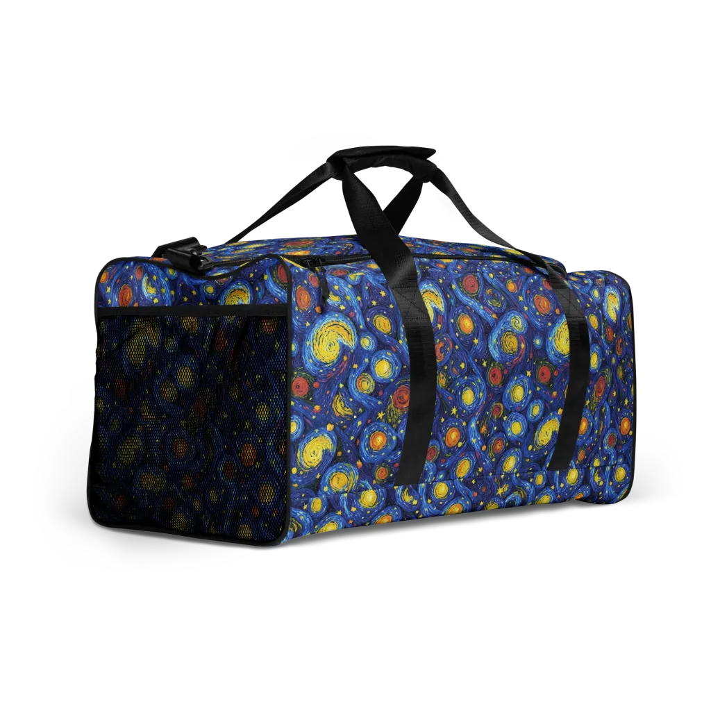 Cosmic Whirl on Duffle Bag — Front print