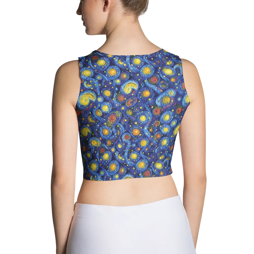 Cosmic Whirl on Crop Top — Back