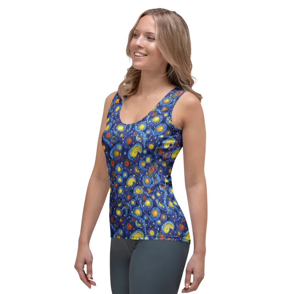 Cosmic Whirl on Women's Tank Top — Left Front
