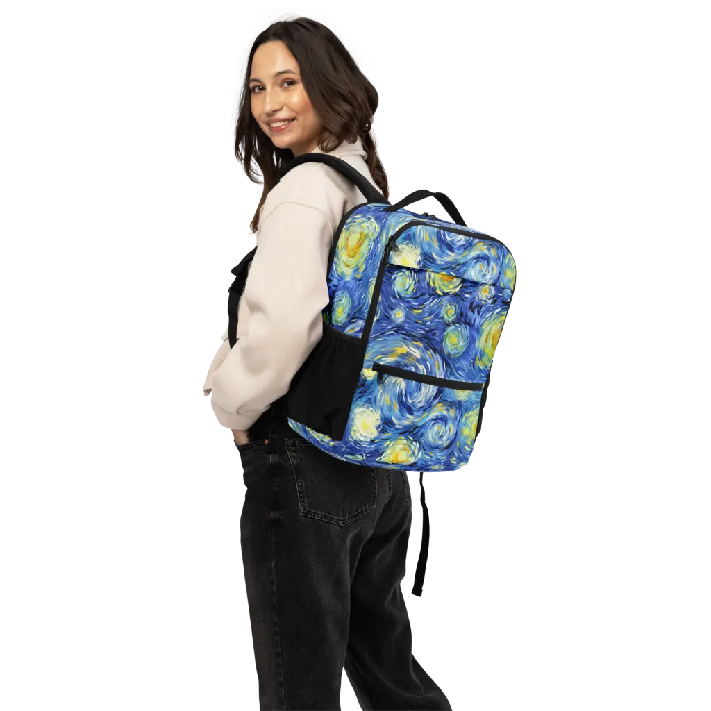 Cobalt Orbit on Utility Backpack — Top print