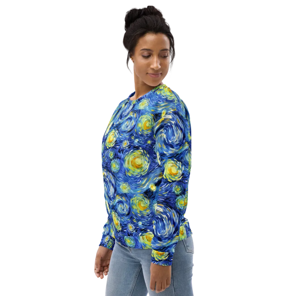 Cobalt Orbit on Sweatshirt — Left sleeve