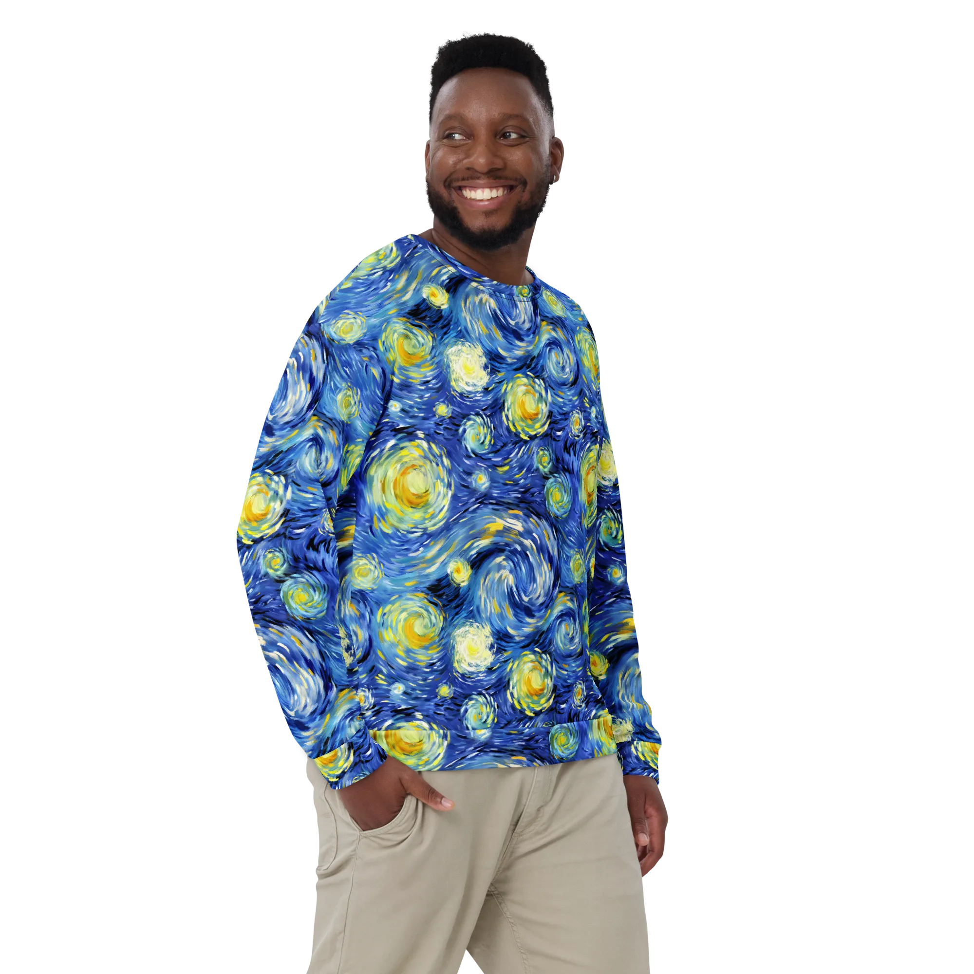 Cobalt Orbit on Sweatshirt — Front print
