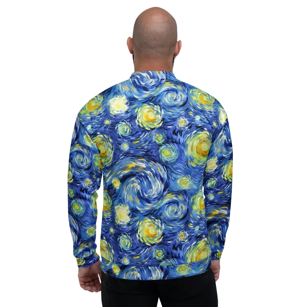 Cobalt Orbit on Bomber Jacket — Back
