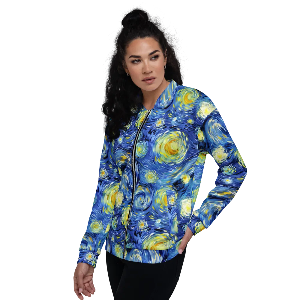 Cobalt Orbit on Bomber Jacket — Back print