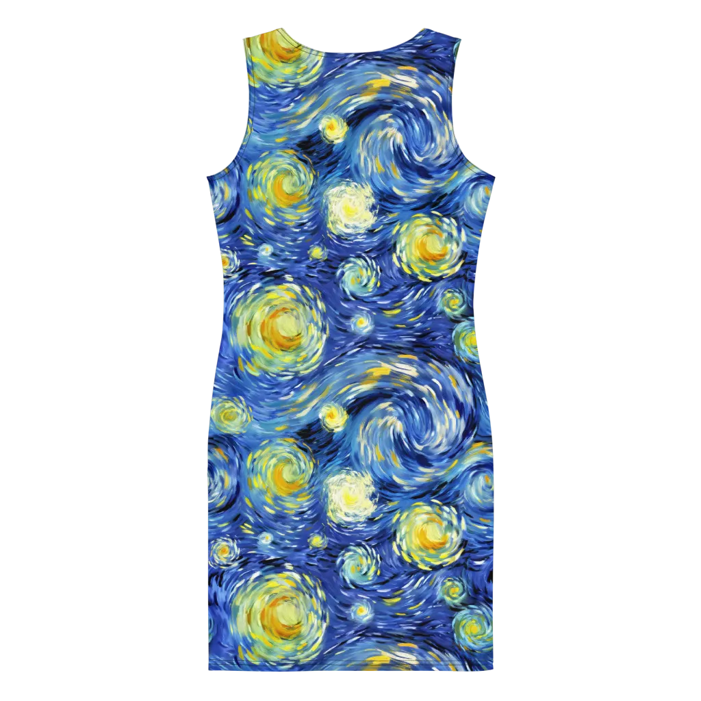 Cobalt Orbit on Bodycon Dress — Print file