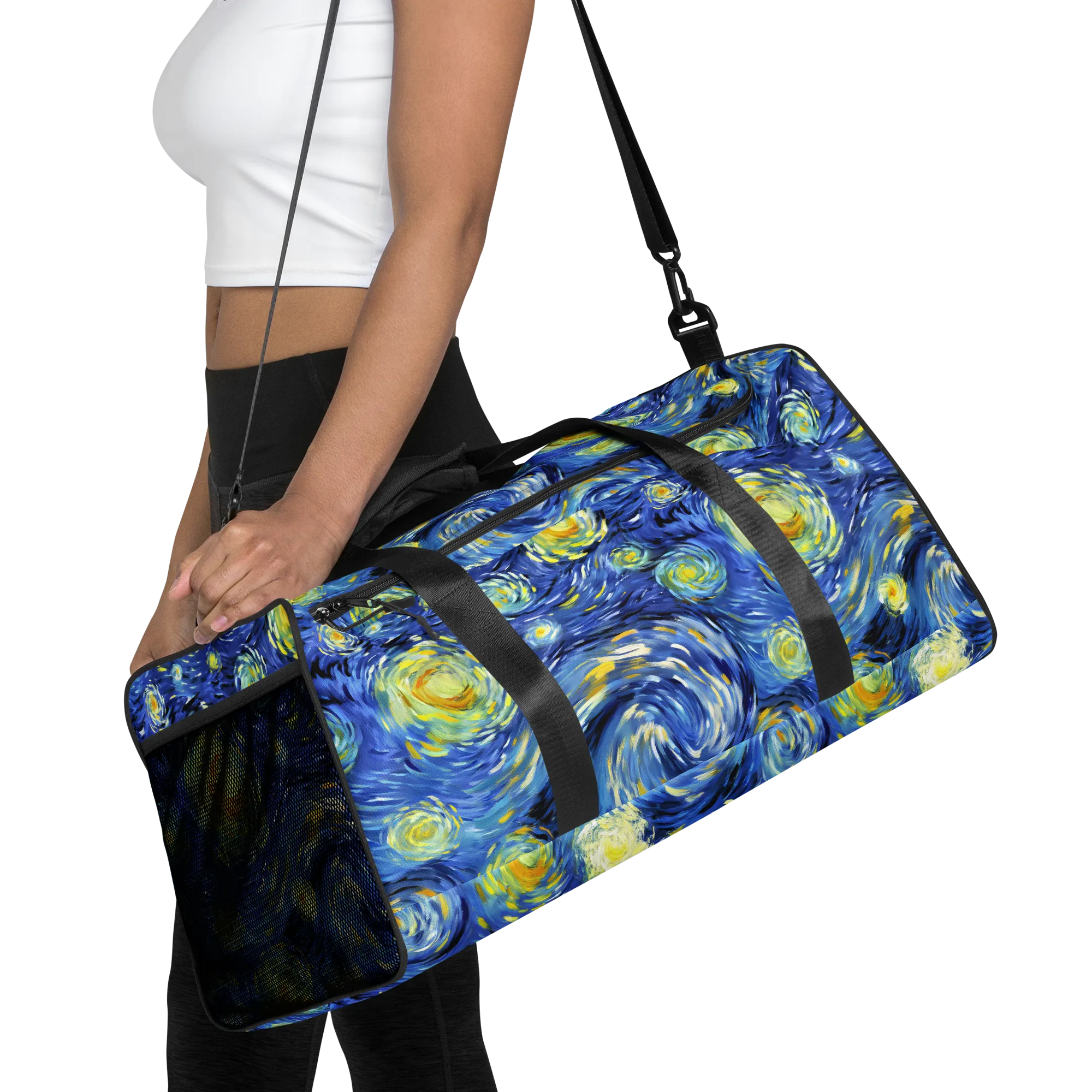 Cobalt Orbit on Duffle Bag — Front