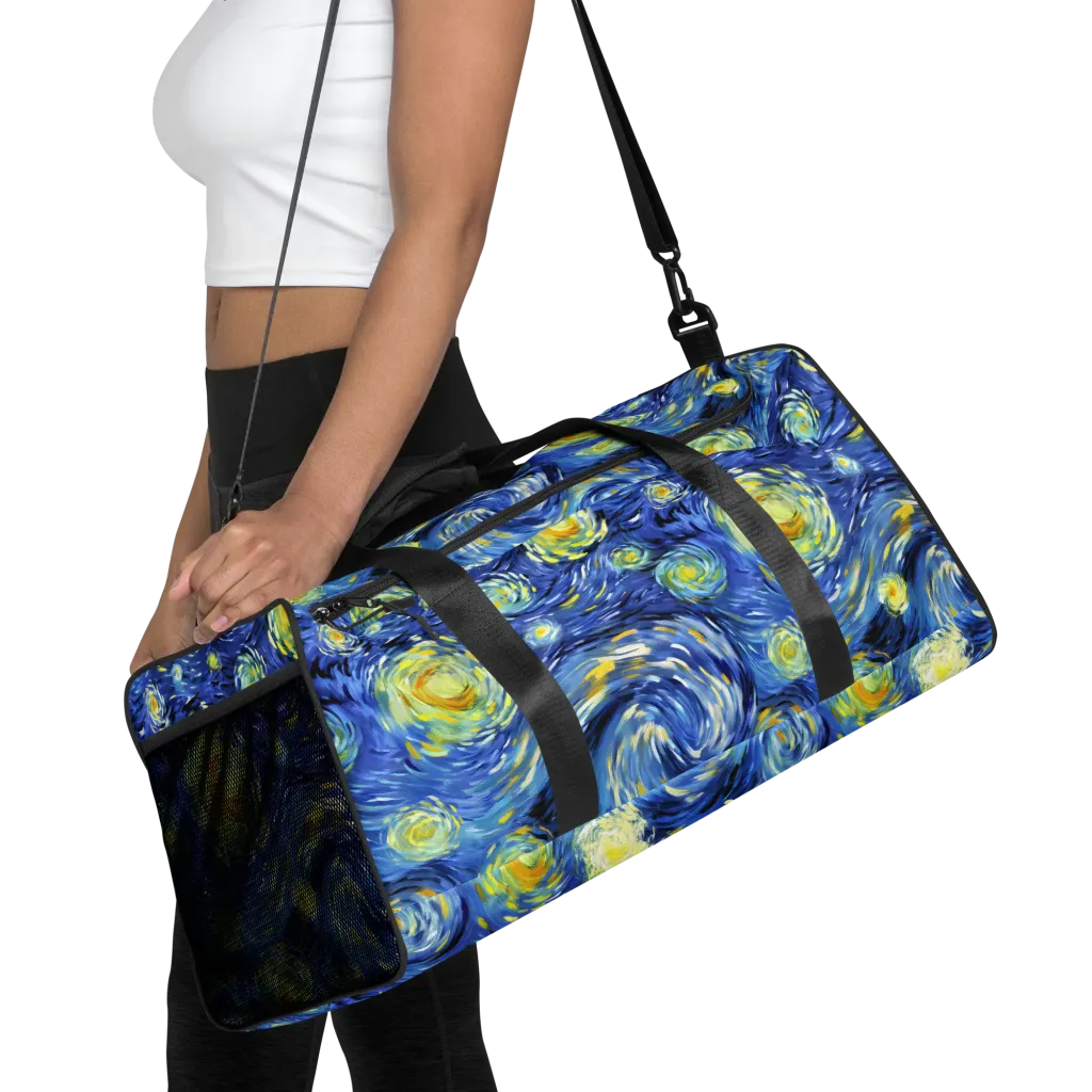 Cobalt Orbit on Duffle Bag — Front
