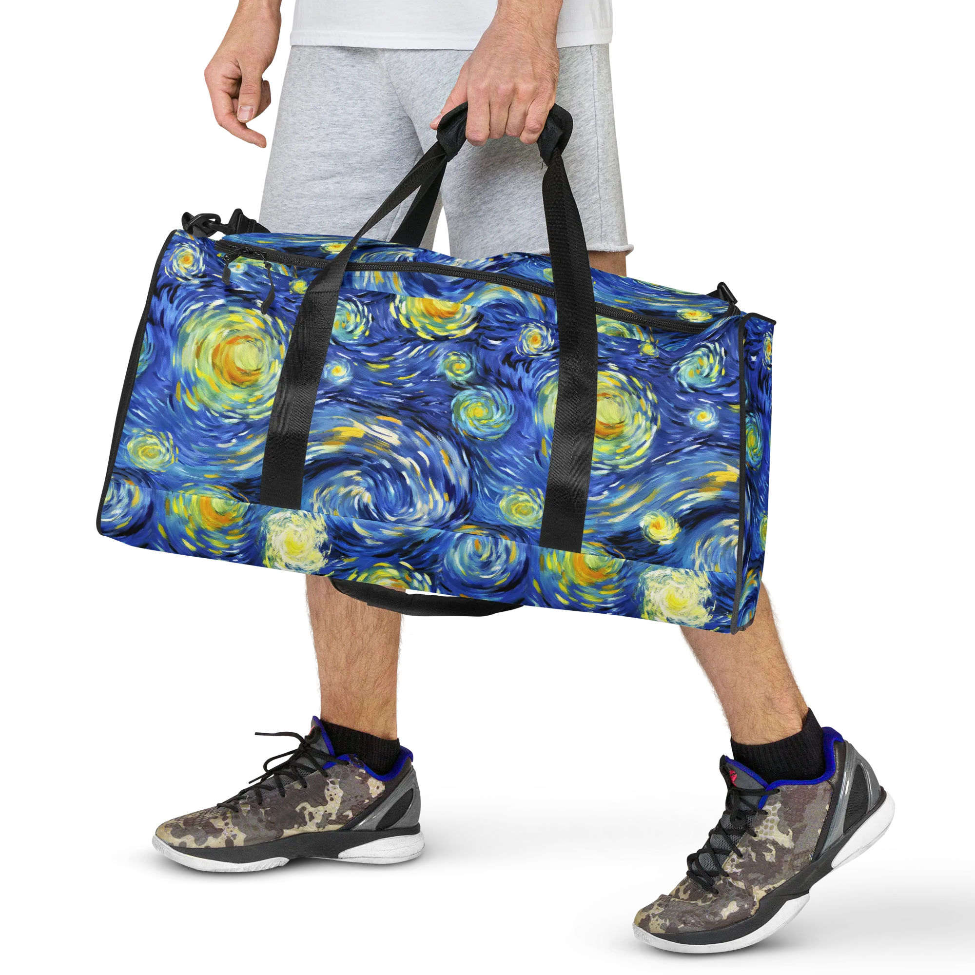 Cobalt Orbit on Duffle Bag — Front print