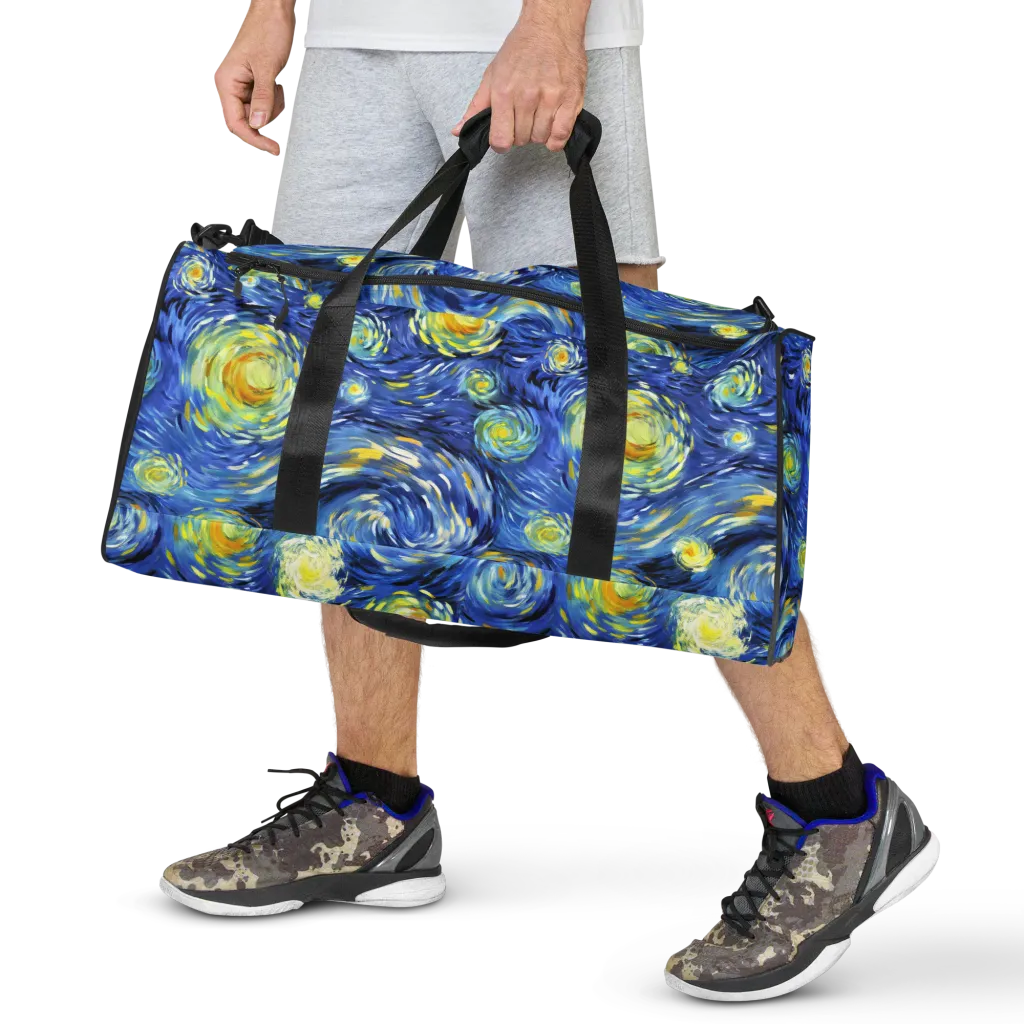 Cobalt Orbit on Duffle Bag — Front print