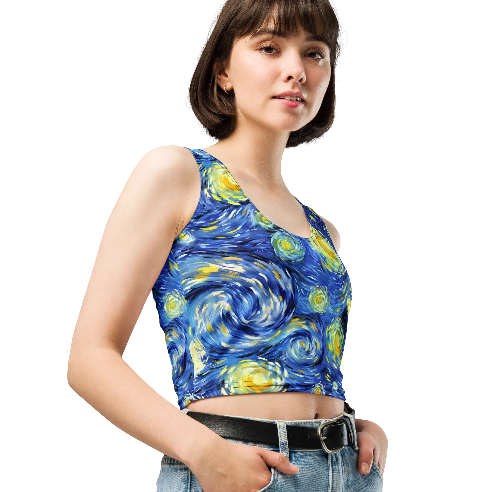 Cobalt Orbit on Crop Top — Print file