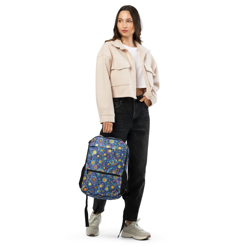 Starry Orbit on Utility Backpack — Top print